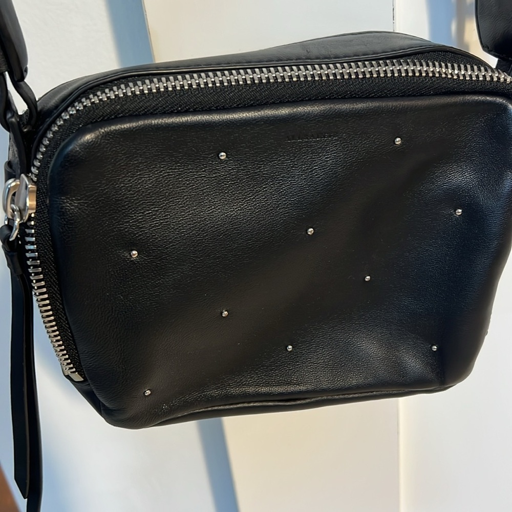 All saints black lamb leather purse. 8x6x3 - Picture 2 of 13